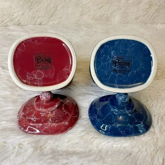 Mount Clements Pottery Vintage Porcelain Cameo lidded vessels. - Picture 4 of 10